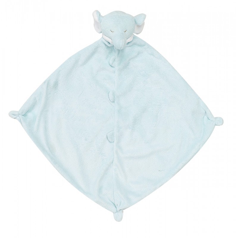 Angel Dear Mini Blankie - Blue Elephant