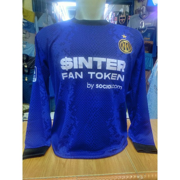 BAJU BOLA JERSEIY INTER HOME 2021-22 LENGAN PANJANG