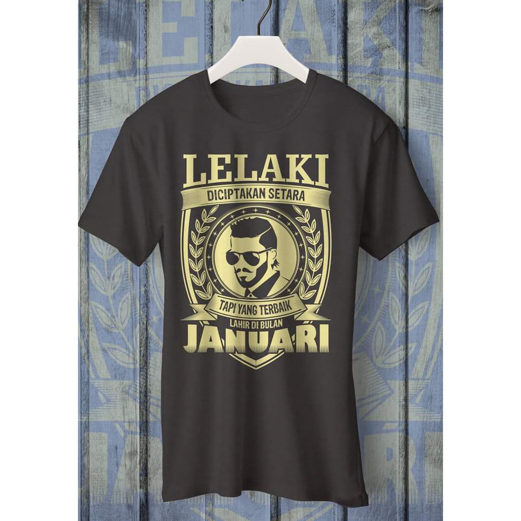 KAOS BAJU PRIA EDISI AGUSTUS LELAKI DICIPTAKAN SETARA TAPI YG