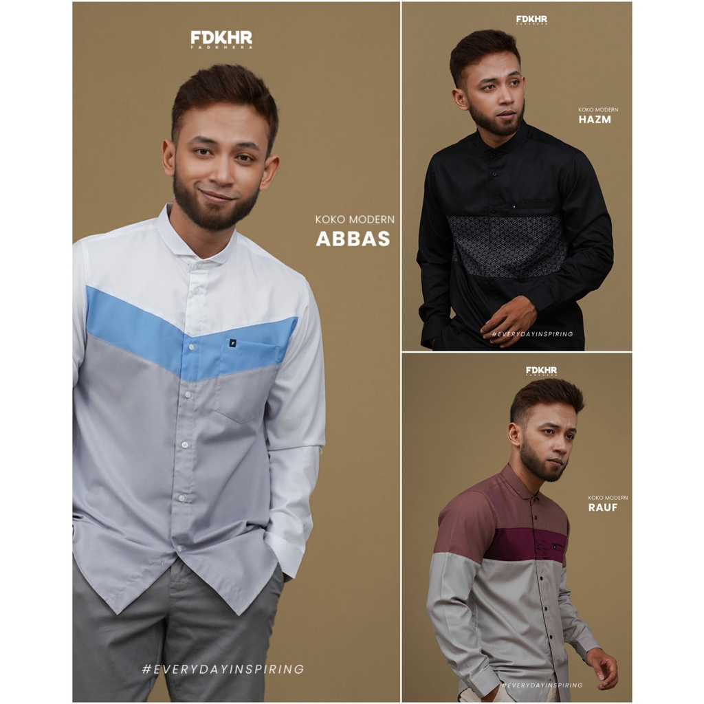 Jual Fadkhera Terbaru Kemeja Koko Pria Lengan Panjang Dan Pendek Baju