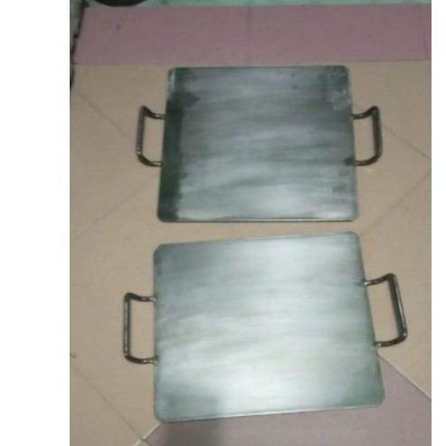 Wajan/panggangan roti bakar tebal 4 mm ukuran 40 x 40 cm