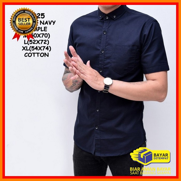 (Bisa Cod ) Kemeja Pendek Spyderbilt Original Bm Grosir Pria Prin XL843 Baju Kemeja Lengan Pendek Pr