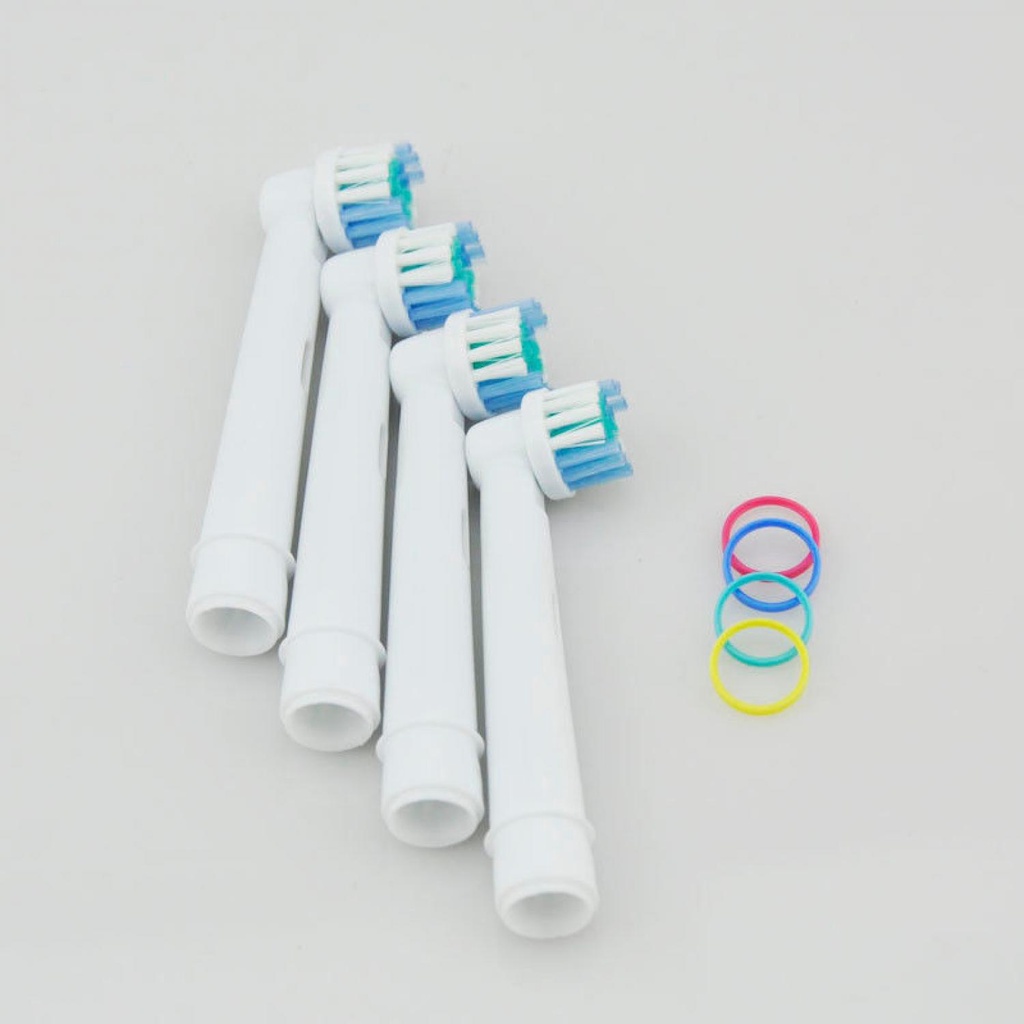 (100% BARANG ORI) LEZHISNUG Electric Toothbrush Replacement 4 Pcs for Oral-B - SB-17A