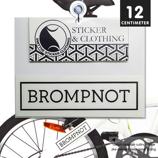 Stiker BROMPNOT Logo Cutting Sticker untuk Motor Mobil Sepeda