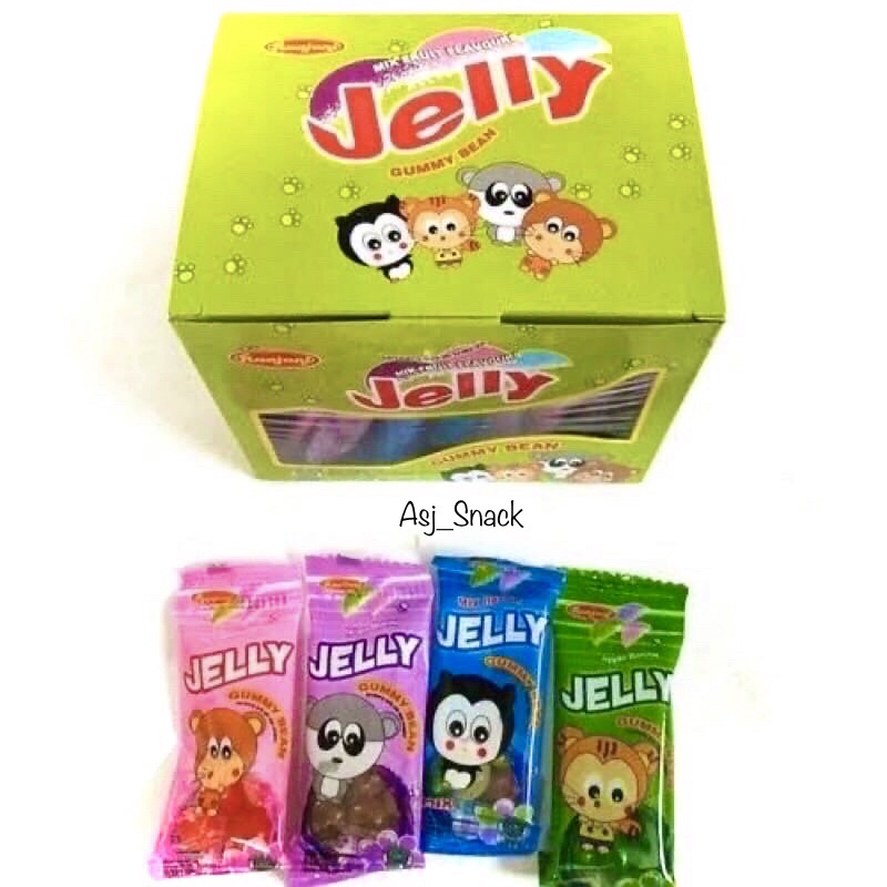 

Jelly Gummy Bean/ Mix Fruit Flavours ( 30 pcs x @ 5g )