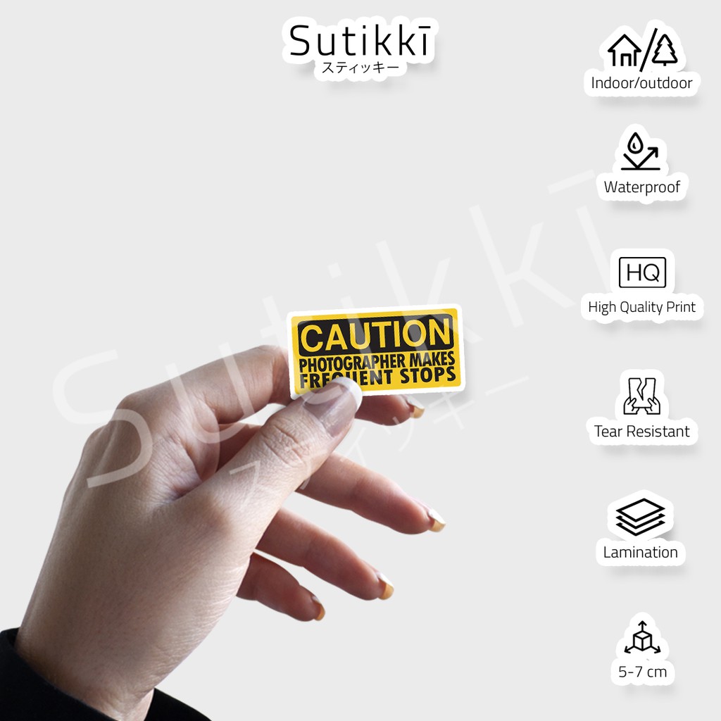 Sutikki | Sticker Pack Photographer Fotografer Kamera Camera Foto Stiker Laptop Vinyl Aesthetic