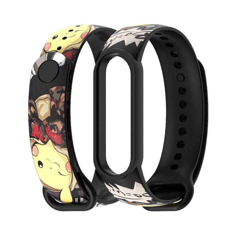 Strap Mijobs Corak Printing Untuk Mi band 5/6 dan Amazfit Band 5