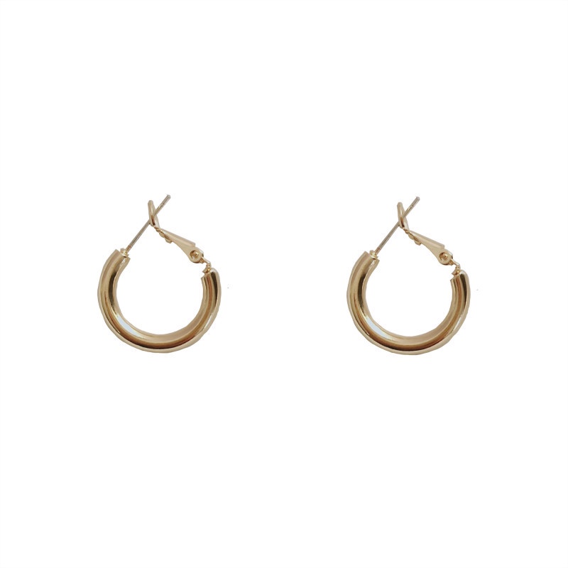 Silver/Gold Plated Round Popular Earrings Ear Hoop for Love (Takota 038)