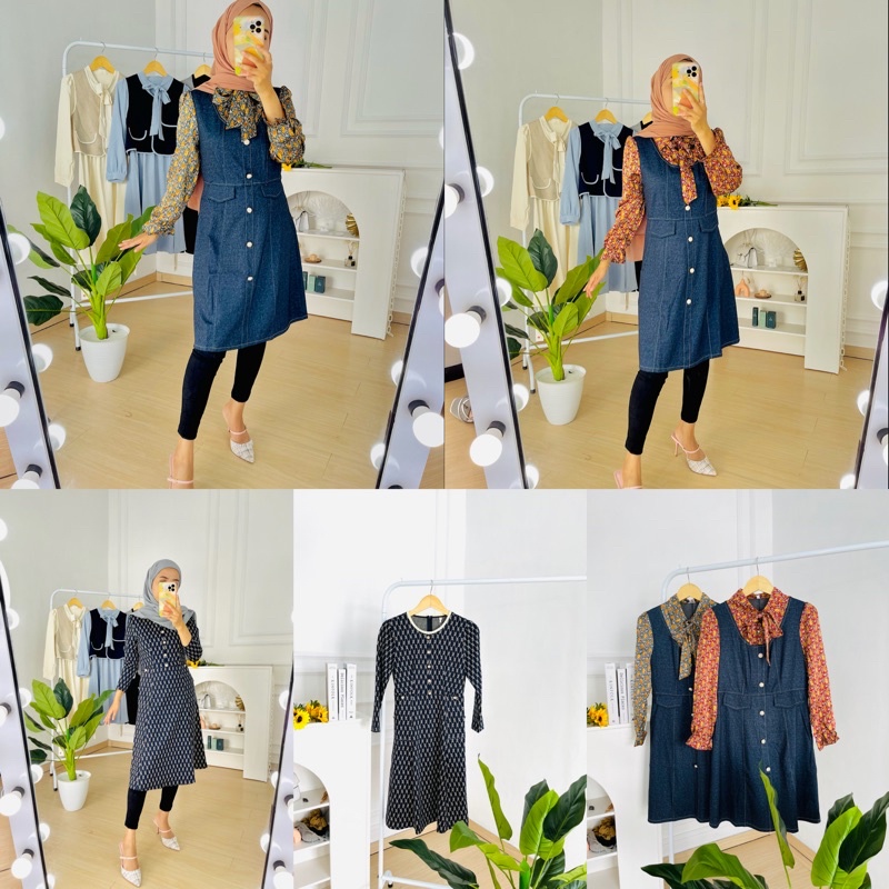 DRESS WANITA IMPORT PREMIUM /tunik import premium / midi dress import korean look