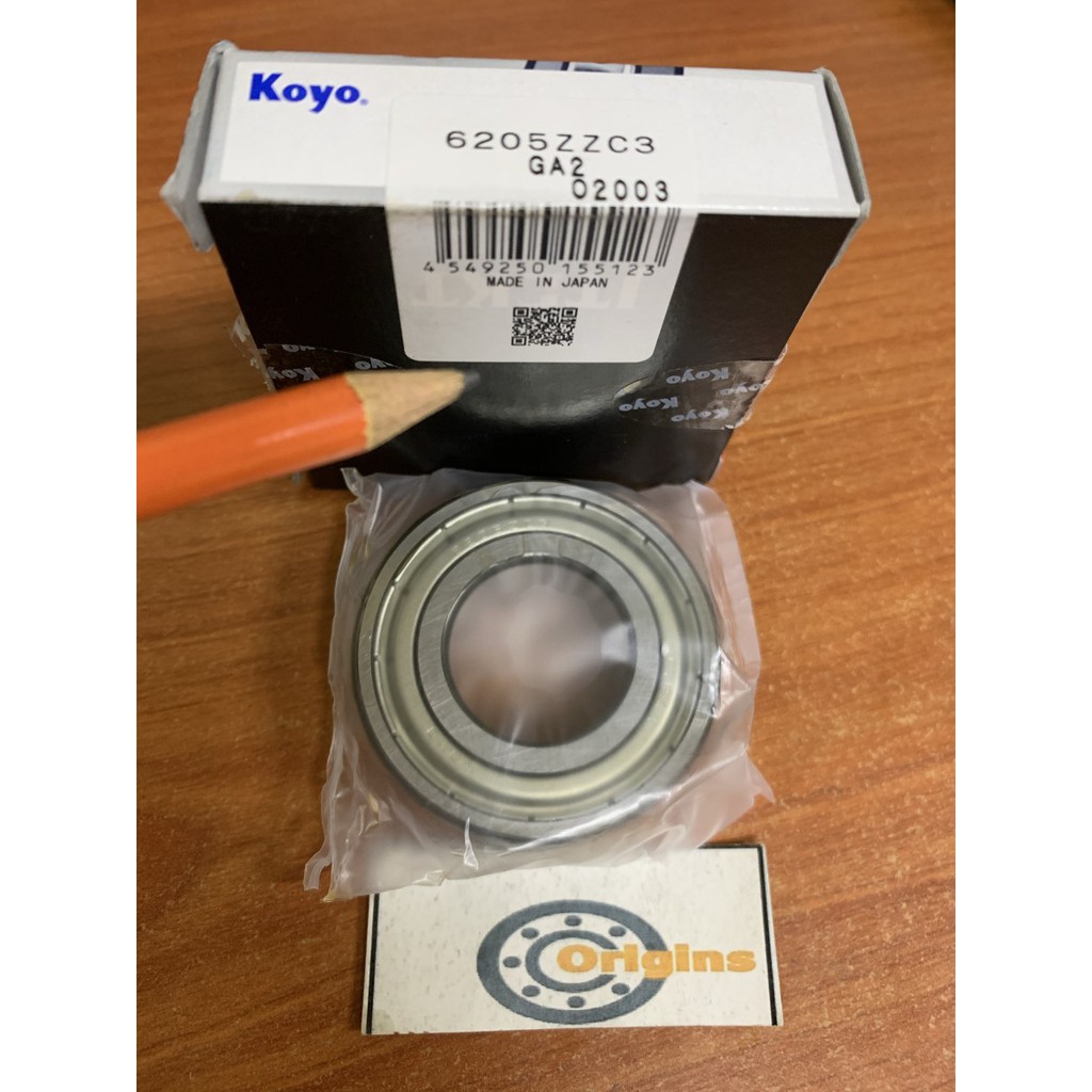 BEARING 6205 ZZ C3 KOYO JAPAN 6205ZZC3
