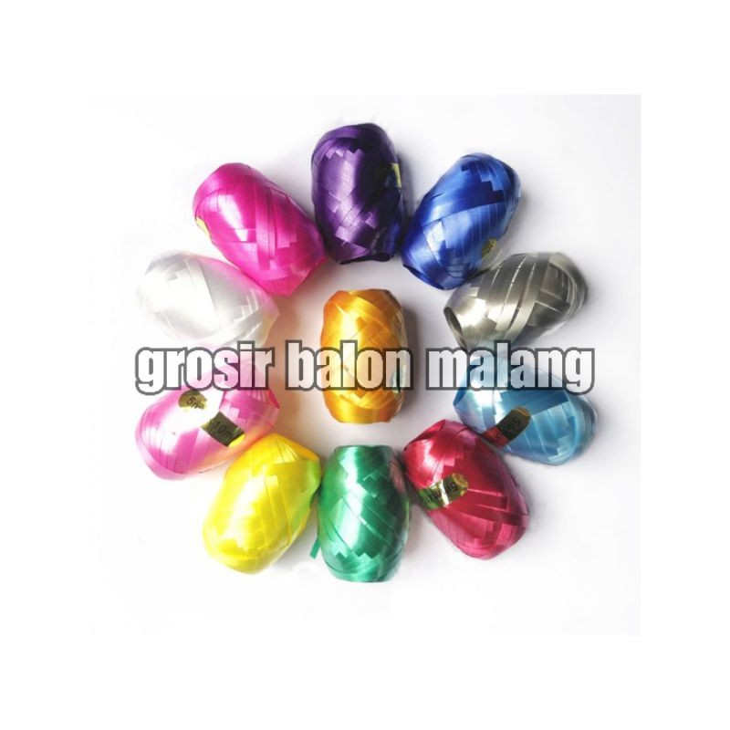 pita balon ribbon curly 5mm × 20m