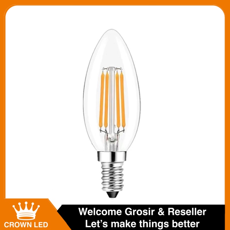 LAMPU HIAS LED CANDLE FITTING E14 2 WATT 4 WATT C35 MODEL LILIN