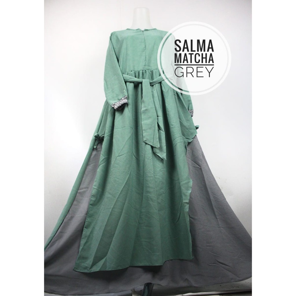 Gamis wolfis basic SALMA model layer multiwarna