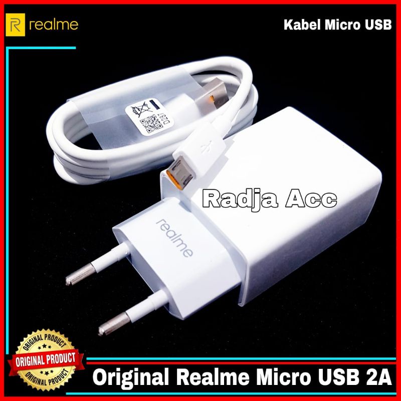 Charger Realme C21y ORIGINAL 100% Micro USB 10 Watt 2A