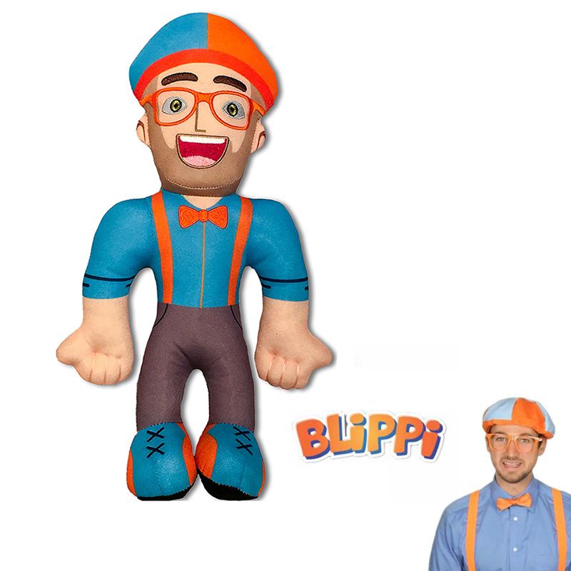 28cm Blippi New Plush Figure Mainan Boneka Boneka Lembut Untuk Hadiah Anakanak