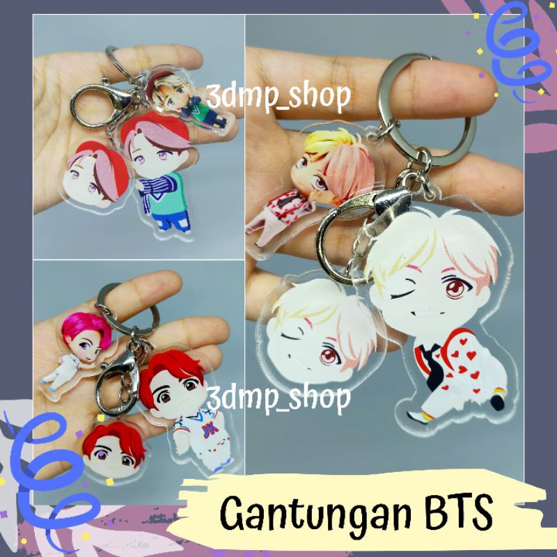 Gantungan Kunci Keychain Bts pop up Kpop