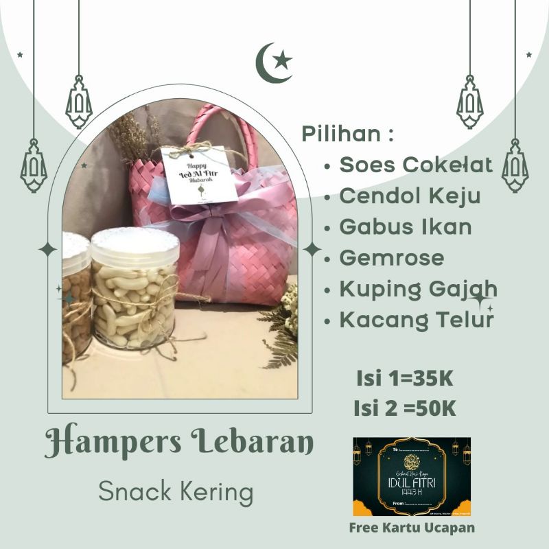 

Promo 7.7 Hampers Hantaran Lebaran Isi 2 Toples Kue Kering Mulai 50ribuan