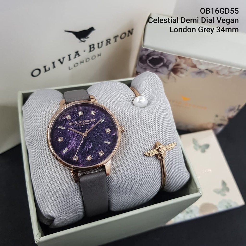 

TERLARIS OB16GD55 Olivia Burton original Include box, manual book, paper bag, free batrai cadangan