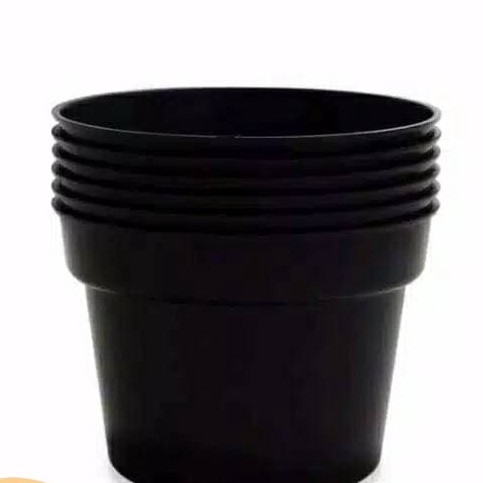 Pot Plastik hitam Ukuran 15/17/20 hitam