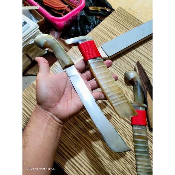 GOCIL GOLOK KECIL FULL TANDUK BULE SUPER TAJAM