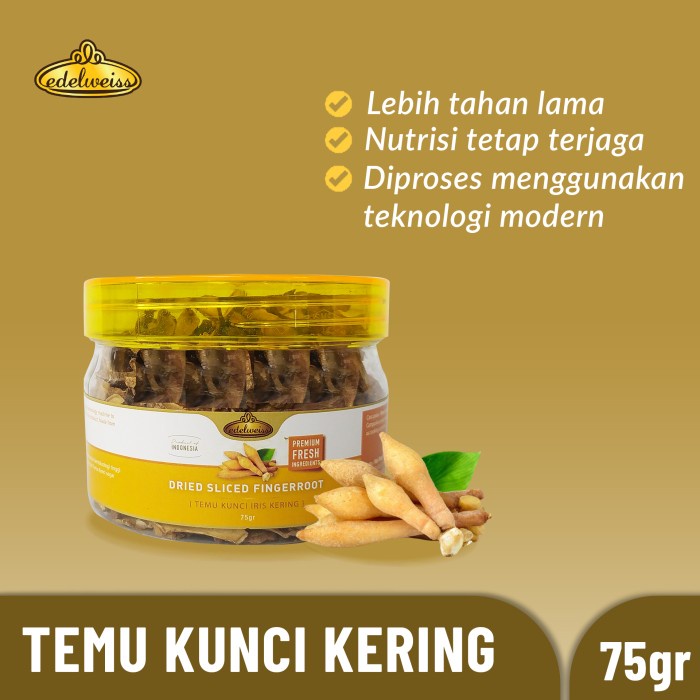 

COD Edelweiss Rempah Temu Kunci Kering (Dried Fingerroot) 75gr