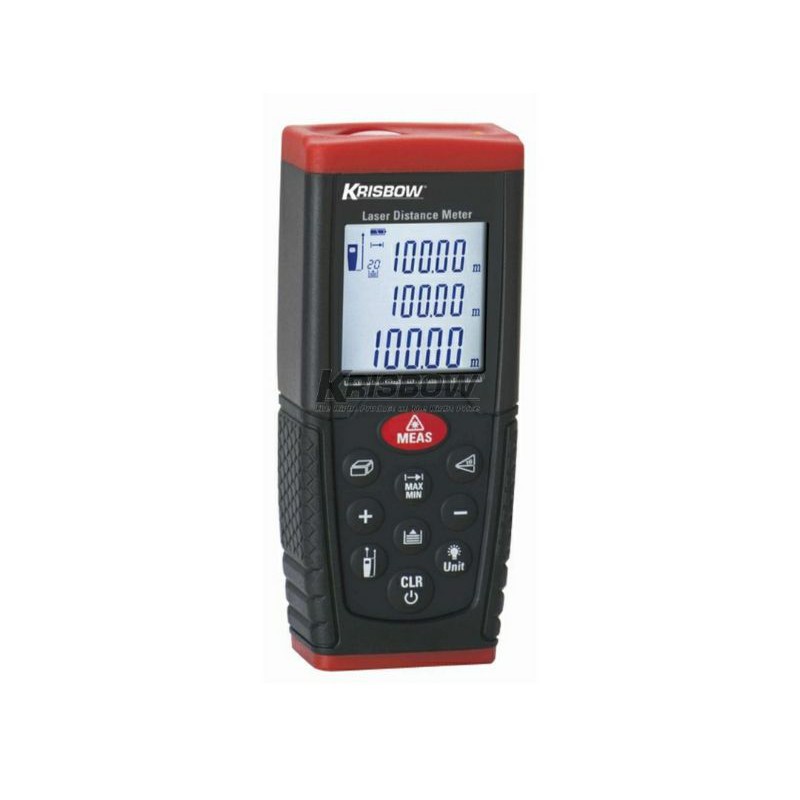 KRISBOW Meteran Jarak Laser 100m/ LASER DISTANCE METER 100 M COMPACT