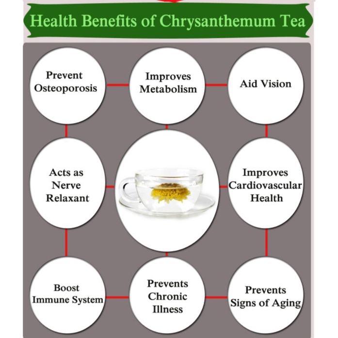 Chrysanthemum Rosella Moringa Tea : Teh Bunga Krisan, Rosella &amp; Daun Kelor Isi 30 Tea Bag