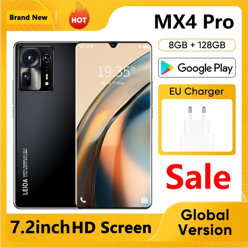 【Baru Spot】MIX4 Pro HP Smartphone RAM 8GB+128GB Handphone Murah Promo Cuci Gudang Android Original 7.2 Inci  HD Screen 5G Mobile Phone Best Gaming Performance Cellphone