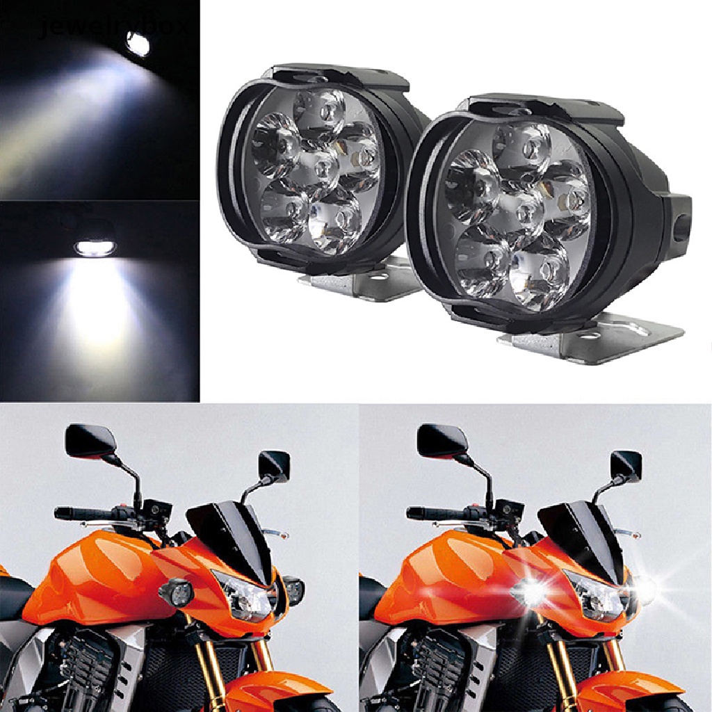 (Box) Lampu Depan Sepeda Motor 6 LED DC12V