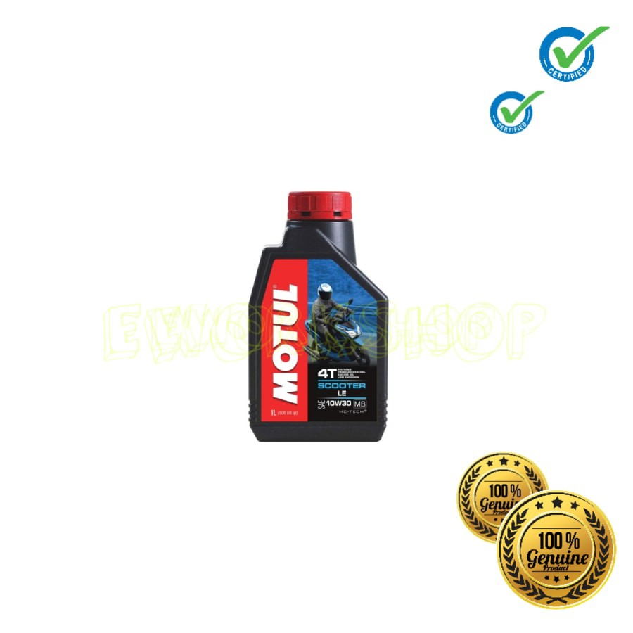 OLI MOTUL MATIC SCOOTER LE 4T 10W30 1 L 100% Original Product