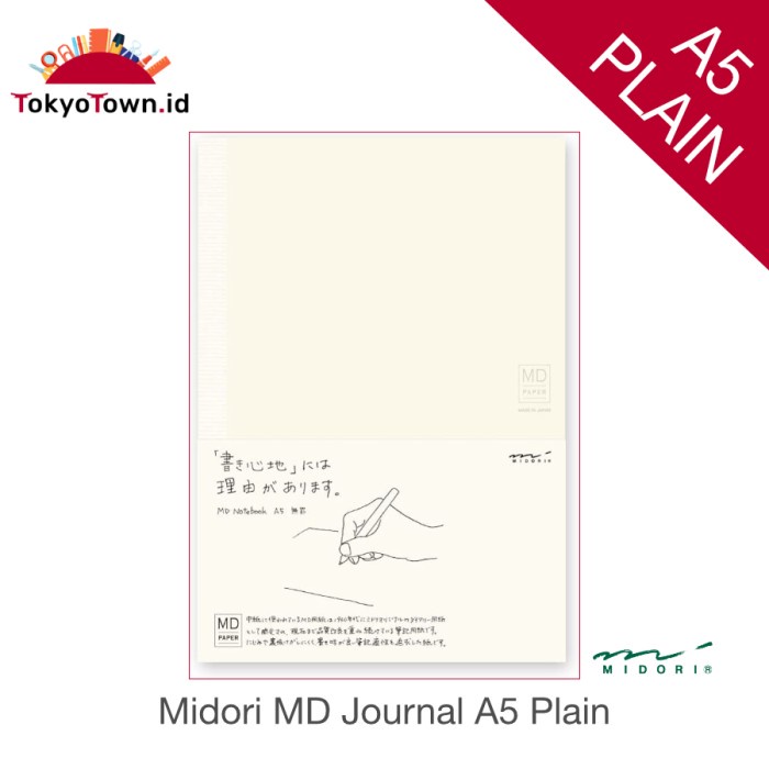 

Cuci Gudang Midori Md Journal Notebook A5 Plain Trendi