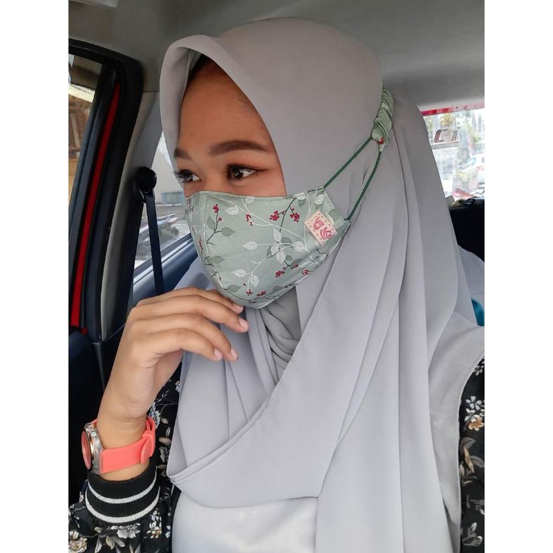 ((MASKER RAJA HIJAB)) MASKER BUNGA SAKURA
