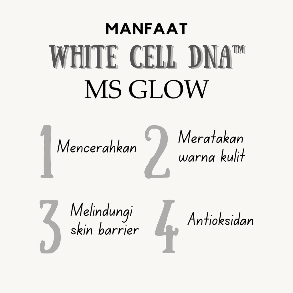 Paket wajah ms glow white cell DNA-2