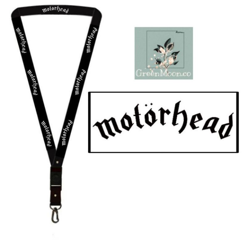 

lanyard Motor Head gantungan kunci band rock/ tali lanyard gantungan leher id card name tag kartu nama / pods