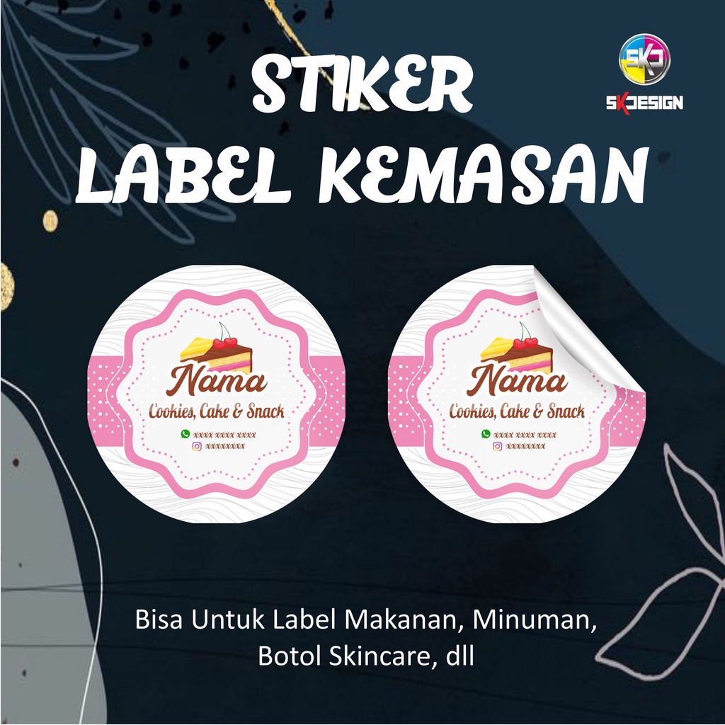 

Stiker Label Kemasan Untuk Makanan | Minuman | Skincare | dll | Free Design