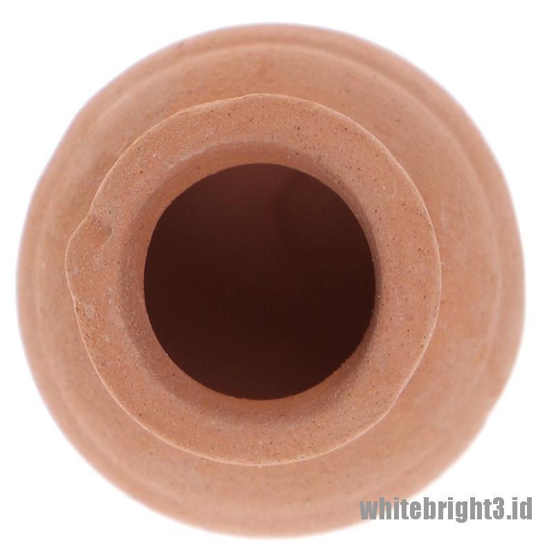 (white3) Miniatur Pot Bunga Keramik Skala 1: 12 Untuk Dekorasi Rumah Boneka