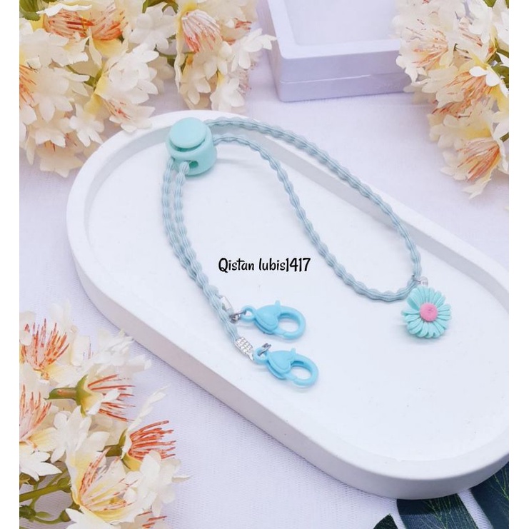 Strap elastis bandul Clay bunga daisy n bandul Clay bunga Krisan