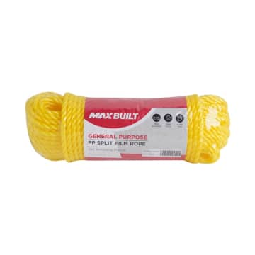 

Tali Tambang Plastik Pengikat Barang MAXBUILT Splitfilm Rope 6mmX30Mtr Original