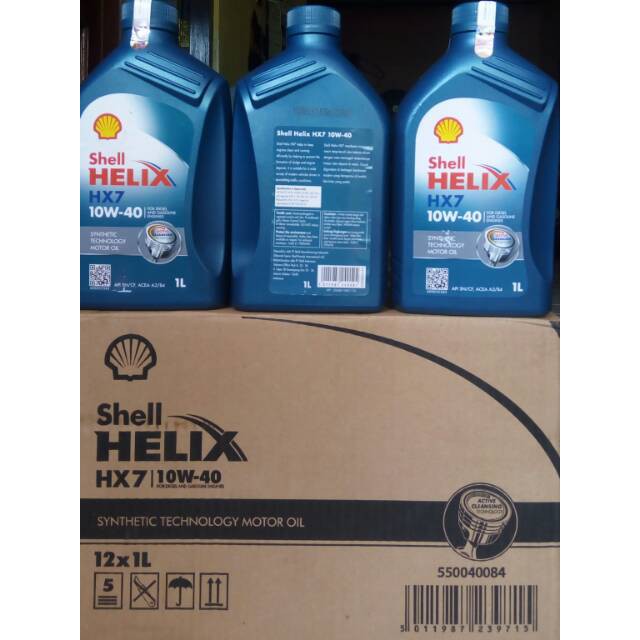 SHELL HX7 OLI SHELL HELIX HX7 1L 10W-40 1 DUS