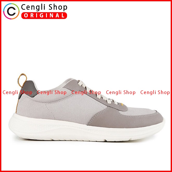 SEPATU SNEAKER HUSH PUPPIES PRIA ORIGINAL CASUAL ASLI ABU-ABU HM061