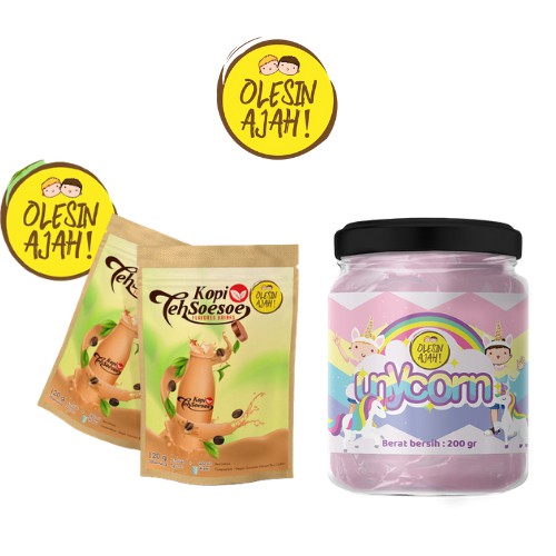 

Promo OlesinAjah Selai Unycorn 200Gr + Kopi Teh Soe Soe Premium Flavoured Drink - 120G