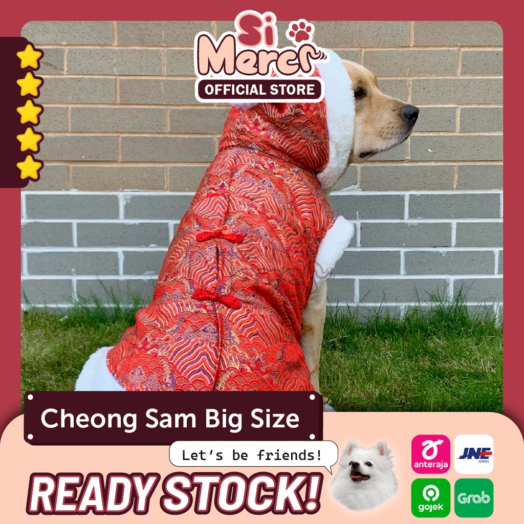 Baju Cheongsam Anjing Kucing Baju Imlek Anjing Kucing Chinese New Year Big Size Jumbo