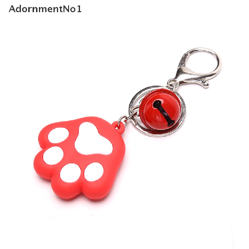 (AdornmentNo1) Gantungan Kunci Bentuk Telapak Kaki Anjing / Kucing 3D Bahan Silikon