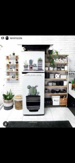 Stiker Kulkas 2 Pintu