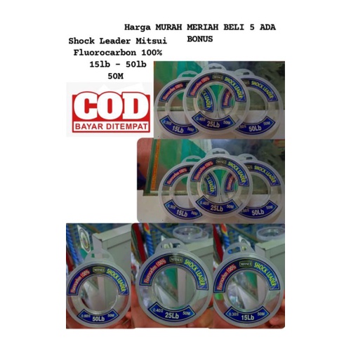Senar Leader Mitsui Fluorocarbon 100% Shock Leader Mitsui