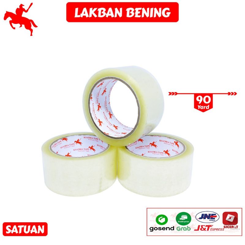 Lakban KSATRIA 2 inch x 90yard / lakban OPP 48mm x 90 yard / lakban OPP lakban setara daimaru