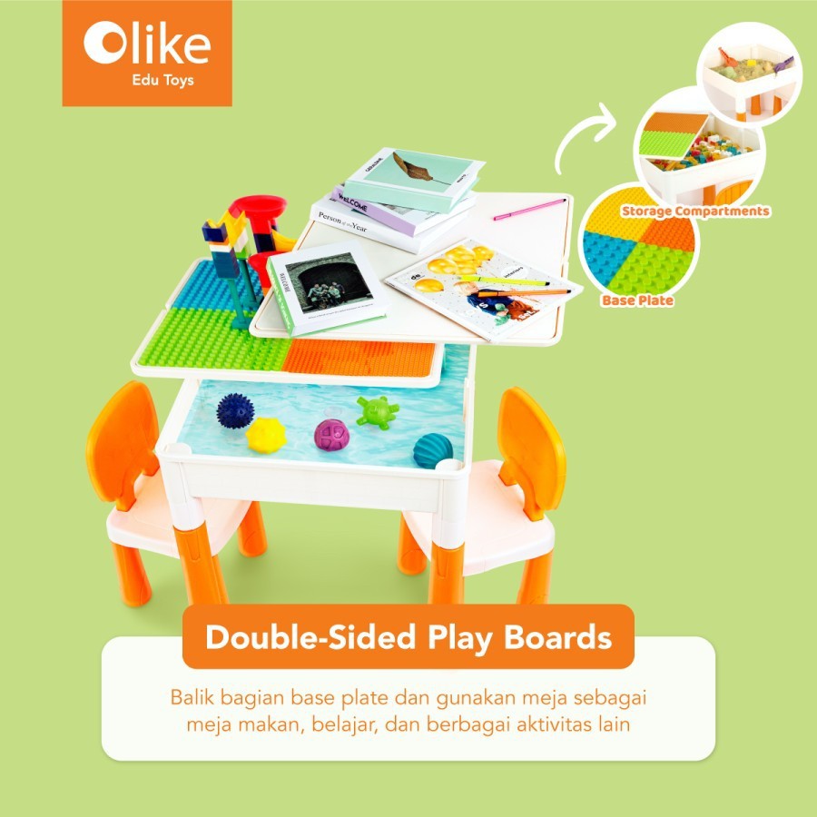 Olike Fun Bricks Table Edu Toys / Permainan Edukasi Anak - Garansi Resmi