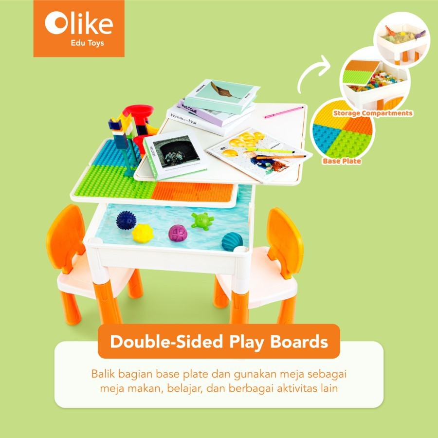 Olike Fun Bricks Table Edu Toys / Permainan Edukasi Anak - Garansi Resmi