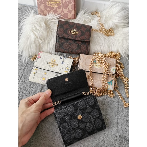 coach mini Wallet ada tali panjang bs untuk Slingbag dompet wanita sling bag mini coach