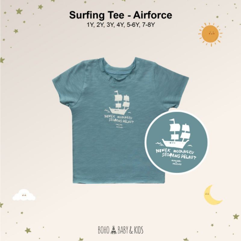 Bohopanna Surfing Tee New // Atasan Anak Lengan Pendek